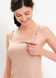 240821D5 Bra Top The Signature Maternity Nursing Cami - Dusty Pink